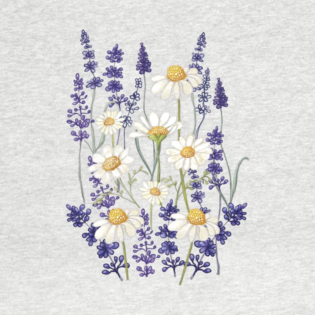 Chamomile And Lavender Pattern by AmandaDilworth